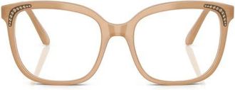 Swarovski 54mm Butterfly Optical Glasses in Beige at Nordstrom