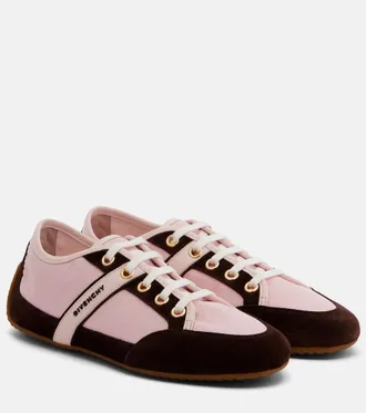Givenchy Slim suede-trimmed sneakers