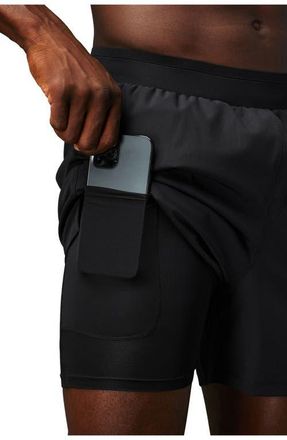 Fabletics The Fundamental Short II Lined 7 in Black/black at Nordstrom, Size Xx-Large