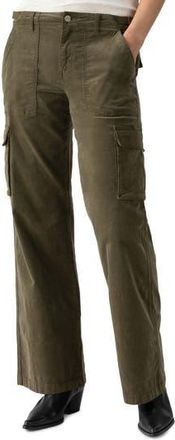 Sanctuary Reissue Wide Leg Cargo Pants in Burnt Olive at Nordstrom Rack, Size Xx-Large