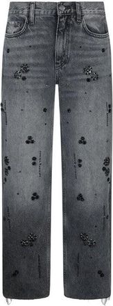 Liu Jo Cropped Straight-Leg Jeans With Frayed Hem