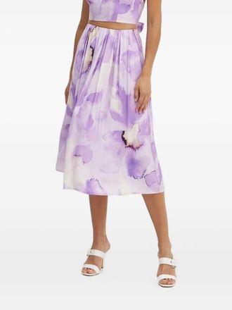 Bardot Gonna a fiori - Viola