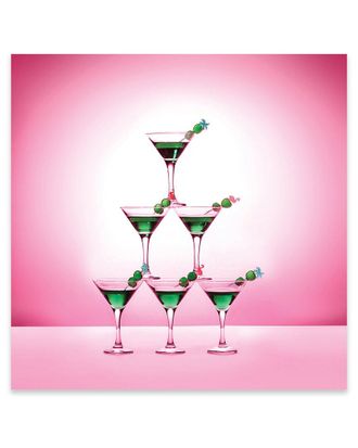 iCanvas Icanvas Happy Hour Mountain Print On Acrylic Glass By Pepino De Mar