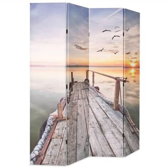 Berkfield Home Folding Room Divider 160x170 cm Lake