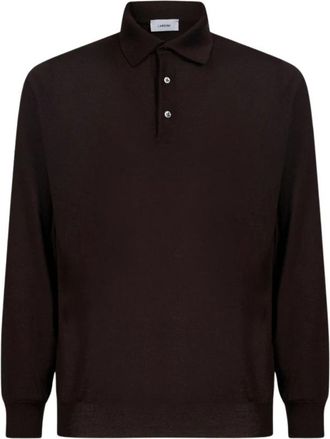 Lardini Katoenen Poloshirt - Heren - Polos - Bruin - XL - Katoen - Tops