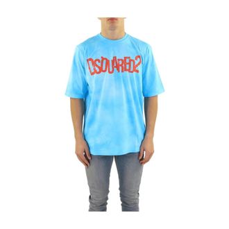 Dsquared2 Hombre, Camisetas, Azul, Talla: M