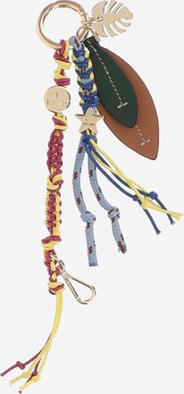 Cuba Lab Leather And Fabric Keyring