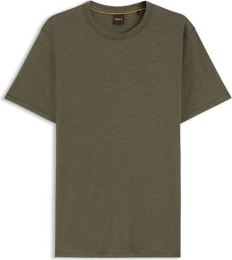 BOSS Cotton-jersey T-shirt with logo detail