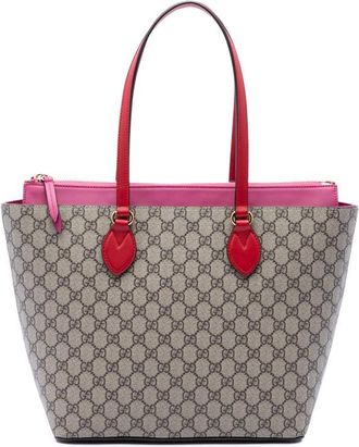 Gucci Pre-owned Gucci Medium GG Supreme Linea A Zip Tote Ladies SP54AZIVX1VAHLST