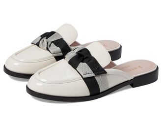 Kate Spade New York Leandra Mule Loafer Womens Flat Shoes Cream/ Black : 7.5 M, Leather
