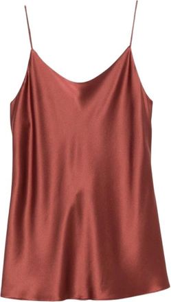 Max Mara Mouwloze Tops - Dames - Tops zonder mouwen - Rood - XS - Tops