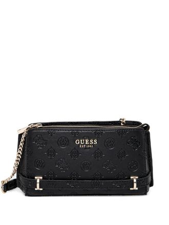 Guess Co Zarela logo-debossed cross body bag - women - Polyurethane - One Size - Black