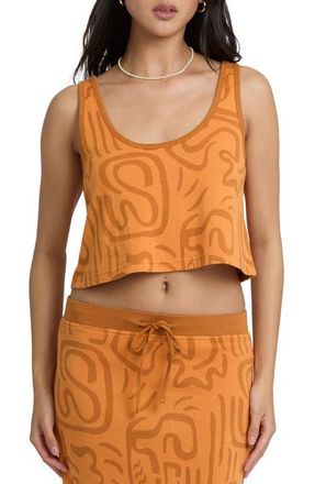 Billabong Embers Crop Tank in Tangerine at Nordstrom, Size Medium
