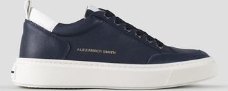Alexander Smith Bond Man in blue goat leather and white details