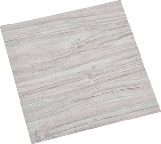 vidaXL Tablones De Suelo Autoadhesivos Gris Claro Y Blanco. Vidaxl