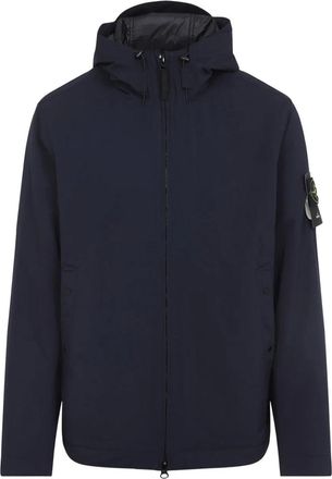 Stone Island Hooded Zip-Front Jacket