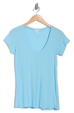 James Perse Deep V-Neck T-Shirt in Skipper at Nordstrom Rack, Size 3