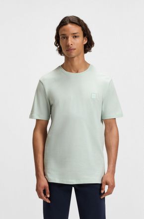 Boss Orange by Hugo Boss T-Shirt BOSS ORANGE Tales, Herren, Gr. XXL, blau (open blau474), Web, Obermaterial: 100% Baumwolle, Basic normal, Rundhals, eng eingefasste Kante, Shi