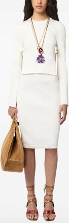 Nina Ricci Gonna midi a matita - Bianco