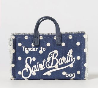 MC2 Saint Barth Borsa in canvas di cotone a righe