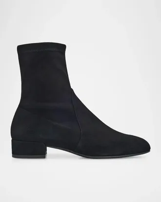 Stuart Weitzman Bacari 25MM Suede Ankle Boots