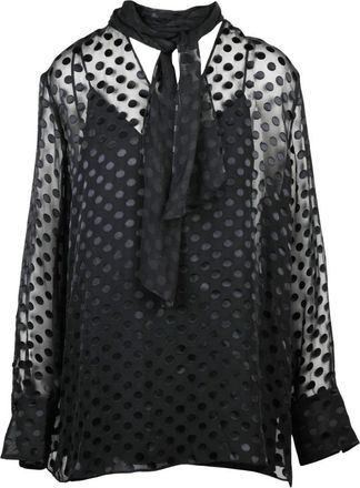Givenchy Chiffon Blouse - Dames - Blouses - Zwart - XS - Chiffon - Overhemden