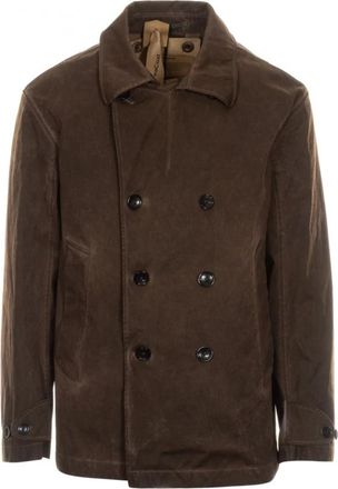 Ten c Peacoat Terra di Siena - Heren - Mantel - Bruin - M - Katoen - Jassen