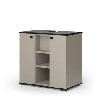 Vicco Mueble Bajo Lavabo Joli, Gris, 60 X 59 Cm Con 2 Puertas, Vicco