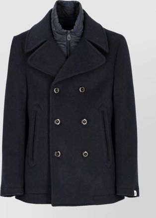 Peuterey wool padded double-breasted coat