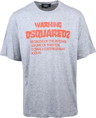 Dsquared2 Tops, Heren, Grijs, 2Xl, Katoen, T-shirt