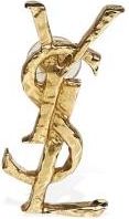Saint Laurent Cassandre Oorbel in Metaal - Dames - Oorbellen - Geel - ONE Size - Accessoires