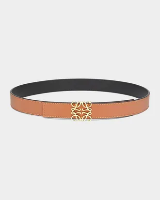 Loewe Anagram Reversible Leather Belt