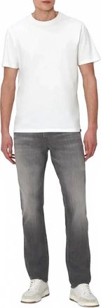 7 For All Mankind Denim Airweft Slimmy Slim Straight Leg Jeans In Medium Gray