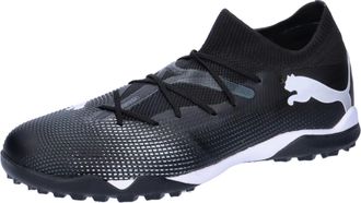 Puma Men Future 7 Match TT Soccer Shoe, PUMA Black-PUMA White, 10.5 UK