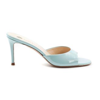 Roberto Festa Milano Heeled Mules, female, Blue, Size: 7 US Boa Round-toe Sandals