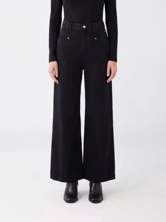 Isabel Marant Jeans Lemony a gamba larga in denim di cotone