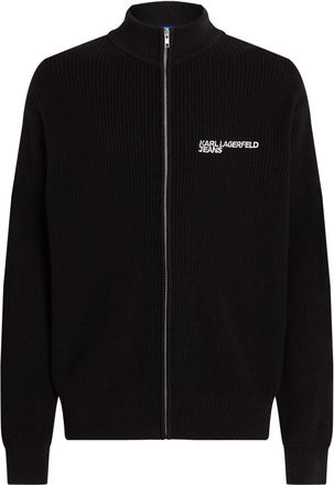 Karl Lagerfeld Cardigan con ricamo - Nero