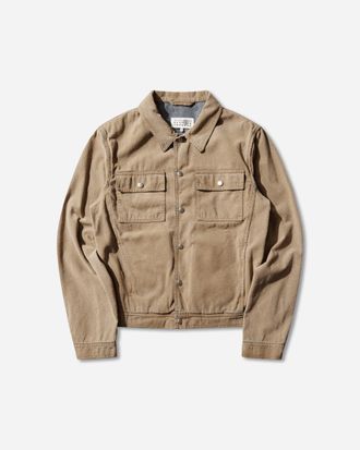 Maison Margiela Men s Denim Trucker Jacket Sand