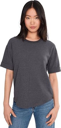 Lilla P Drop Shoulder Sweatshirt Womens Sweatshirt Granite : SM, Cotton/Modal/Polyester