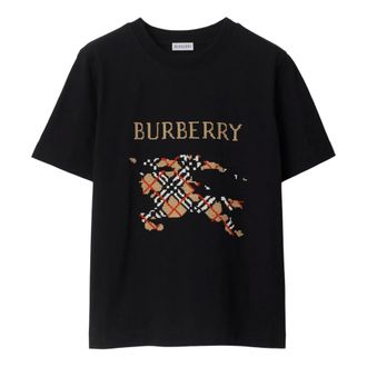 Burberry Camiseta con bordado EKD - Tops - Mujer - Negro - L
