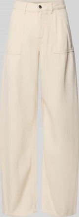 Tommy Hilfiger Wide Leg Jeans aus Lyocell in Offwhite, Gr&ouml;&szlig;e 28/32