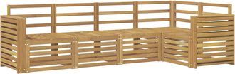 vidaXL Conjunto De Sof&aacute;s De Exterior 5 Uds. Blanco Vidaxl