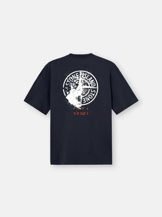 Stone Island Logo-Embroidered T-Shirt - Navy