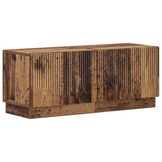 vidaXL Mueble De Tv Madera Envejecida Madera De Ingenier&iacute;a Vidaxl