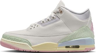 Nike Jordan Mens Air Jordan 3 Retro Sail and Jade Aura Shoes in White | IF4396-100