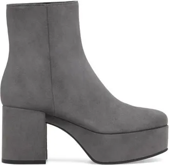 Gianvito Rossi Sally Bootie in Grey Suede at Nordstrom, Size 40.5