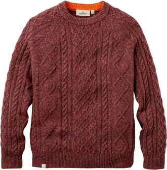 Passenger Sandbar Recycled Knitted Jumper Merinopullover f&uuml;r Herren | rot