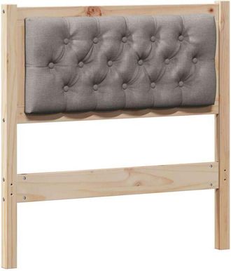 vidaXL Cabecero Otro Marr&oacute;n Y Taupe 75 Cm Madera Maciza De Pino Vidaxl