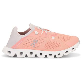On Cloud 5 Coast Textile Synthetic Womens Low Top Trainers - Flamingo Pearl - Size:UK 4.5