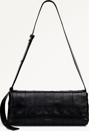 Radley London Black Medium Flapover Shoulder Bag The Annabel SS26 Radley London